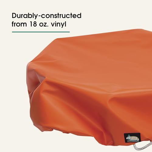 Orange Vinyl Bucket Cover with Bungee Strap for Utility & Arborist Buckets