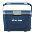 EchoSmile 20 Quart Dark Blue Insulated Cooler Ice Chest Portable Hard Shell
