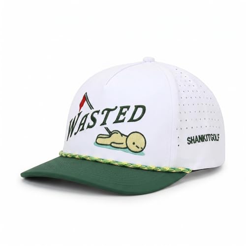 Men's Funny Rope Golf Hat - Adjustable Snapback Cap in Maroon - Golf Gifts