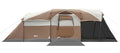 Brown Portal 8-Person Family Camping Tent with Screen Room, Water-Resistant