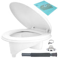 Composting Toilet Kit with Urine Diverter & Seat - DIY Off-Grid Bathroom Solution