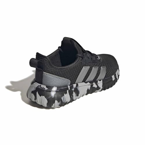adidas Kids' Kaptir 4.0 Sneakers 2.5 Big Kid Black Grey Metallic Shoes