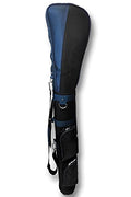 CaddyDaddy Ranger Carry Sunday Golf Bag Black/Blue - Holds 9 Clubs, Durable & Lightweight