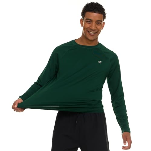 Men's UPF 50+ Long Sleeve Rash Guard Swim Shirt - Quick Dry Water Sports