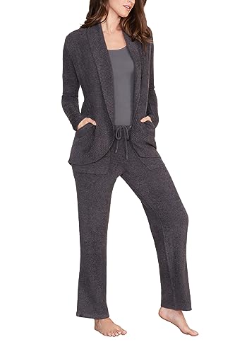 Barefoot Dreams CozyChic Lite Circle Cardi Large Carbon Sweater