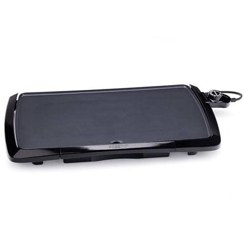 Electric Griddle with Nonstick Ceramic Surface - Cool Touch, 20-Inch, Nonstick, Electric