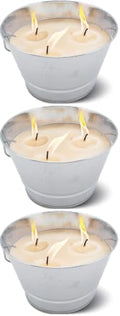 TIKI 28-Oz Citronella Triple Wick Candle in Silver Metal Bucket (3 Pack) Outdoor
