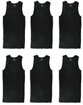 Men's 3X-Large Cotton Athletic Tank Top - Black, Sleeveless Workout Tee