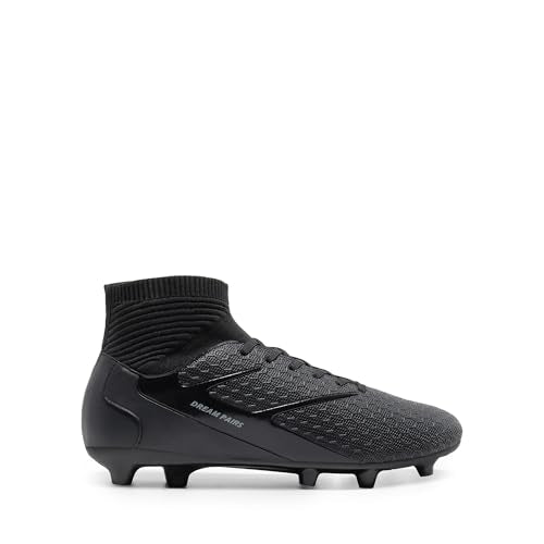 DREAM PAIRS Men's High Tops Soccer Cleats - Black 13 - Lace Up Shoes