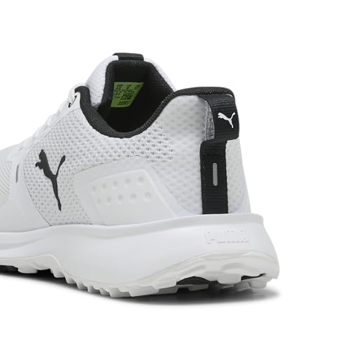 Men's Golf Shoes Spikeless White Black 11 Fusion Grip 6 - Lightweight Comfort