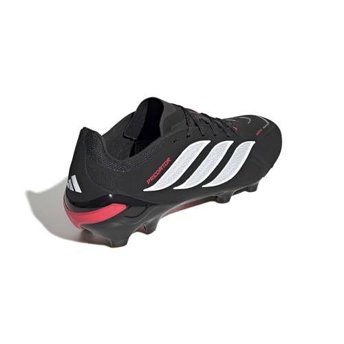 Adidas Unisex 24 Club Flexible Ground Soccer Cleats - Black/White/Lucid Red, 11 Women/10 Men