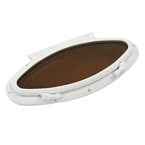 Marine Hatch Porthole Window - Elliptical, Anti-Seal, Screen for RV
