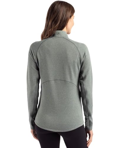 Women's Eco Fleece Half Zip Pullover - Small Hunter Heather