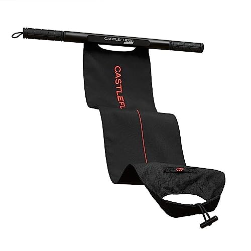CastleFlexx Full Body Stretching Device 5ft Black/Red – Mobility & Injury Recovery Tool