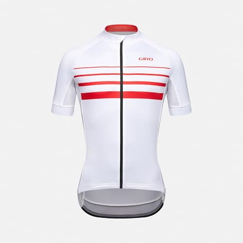 Men's Chrono Cycling Jersey XL White Stripe - Performance & Cooling