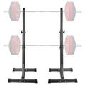 Unigift Adjustable Squat Rack - 550LBS Capacity, 40-66 Inch Steel Power Stand for Home Gym
