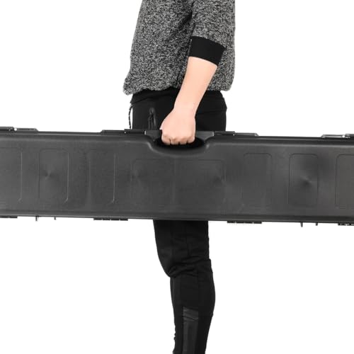 Merdia 47.6" Locking Hard Rifle Case Waterproof Foam Travel Gun Storage