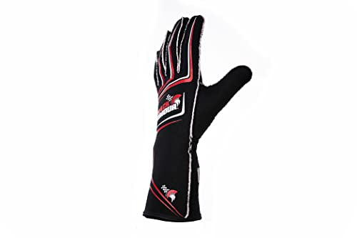 TRACK ARMOUR® Series 4 Large Auto Racing Gloves SFI 3.3/5 Nomex Flame Resistant