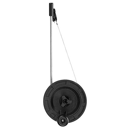 Manual Downrigger with Post Mount - 100 Ft Stainless Steel Cable, Display Packed