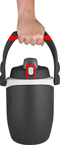 64 oz Hydration Water Bottle with Flip Spout Foam Insulation Locking Lid Handle