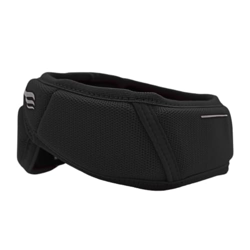 Black Small Soft Shell Headband for Sports - Breathable, Moisture-Wicking Athletic Headgear