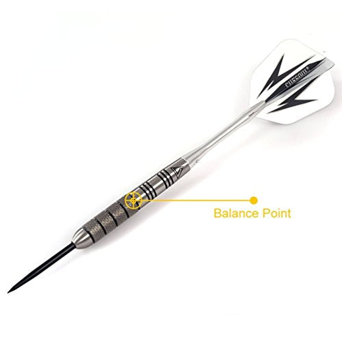 CUESOUL Professional Tungsten Steel Tip Darts with Deluxe Case - 30g, Luxury Variation