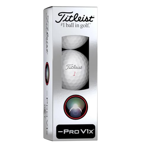 Titleist Pro V1x Left Handed Golf Balls - 1 Dozen, High-Performance Tour Golf