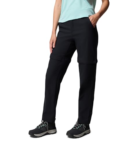 Columbia Women's Leslie Falls Convertible Hiking Pants - Black, 2 Short