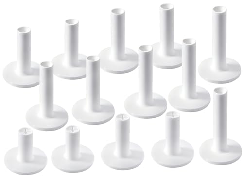 14 Pcs Rubber Golf Tees for Indoor & Outdoor Practice - Multiple Sizes