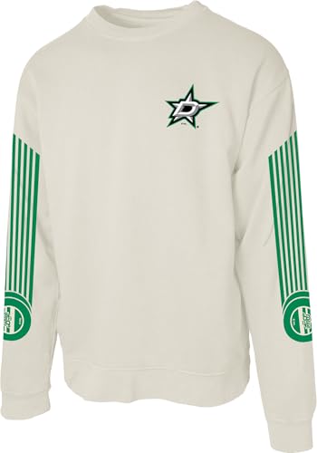 NHL Crewneck Sweatshirt - Blue 84 Dallas Stars Medium Ivory Unisex