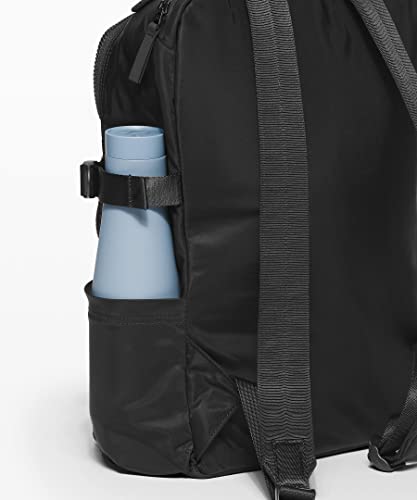 Water-Repellent Nylon Laptop & Gym Backpack - Black, 17x11x7 Inches (Variation: Black)