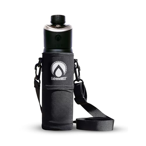 25oz Misting & Drinking Water Bottle with Holder & Strap