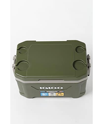 Igloo Sportsman Latitude 52 Cooler Box 11.2 Gal Outdoor Camping & Fishing Green