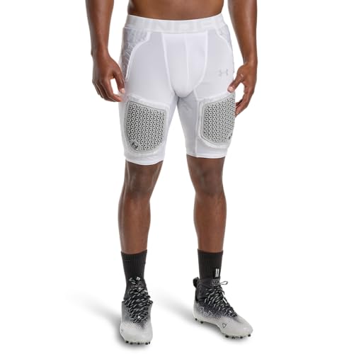 White Camo Under Armour Gameday Armour Pro Football Girdle - Large
