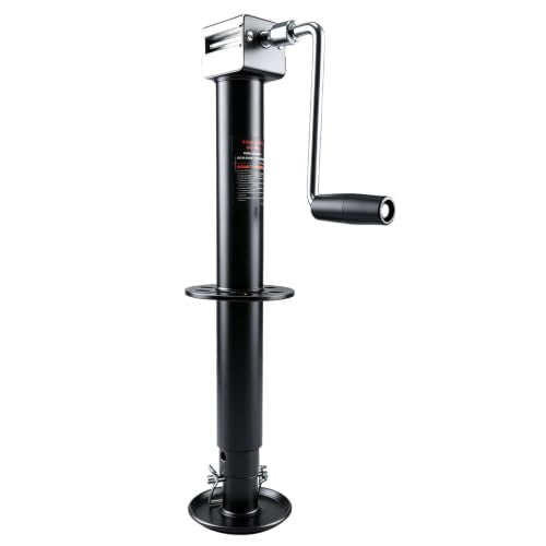 5000 lbs A-Frame Trailer Jack - 23 Inch Lift Drop Leg Heavy Duty with Manual & Cordless Drill Operation (Variation: 23 in 5000 lbs)