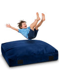 Kids Sensory Crash Pads 3x3 ft Blue - Safe Cushioning for Play & Therapy