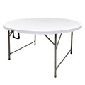 54 Inch Round Folding Table - Portable 4.5ft Bifold Design for Indoor & Outdoor Use