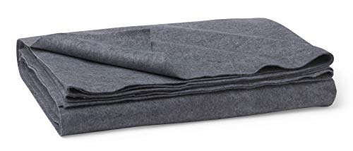 Disposable Emergency Blanket 40x80 Gray Pack of 10 - Latex-Free, Flame-Resistant, Single-Use