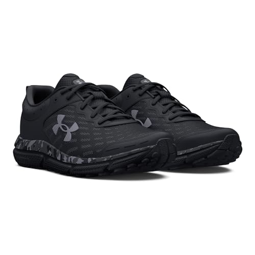 Under Armour Men's Charged Assert 10 Running Shoes - Size 10.5, Black/Gray