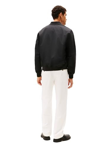 Tommy Hilfiger Men's Black Lightweight Waterproof Bomber Jacket Medium
