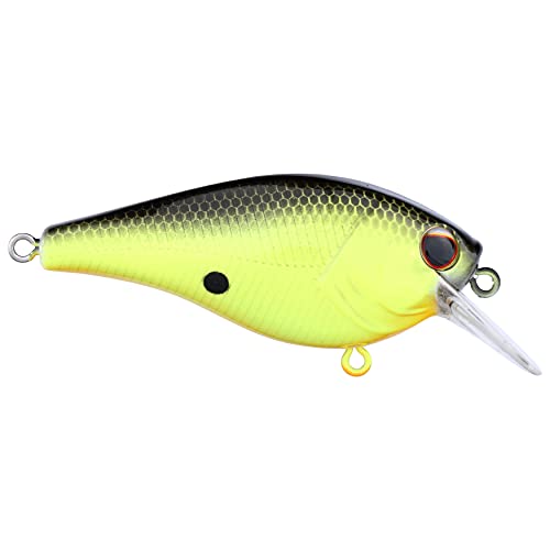 Berkley Square Bull Fishing Hard Bait - Black Chartreuse, 2 3/8in, 3/8oz