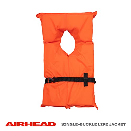 Orange Adult US Coast Guard Approved Type II Keyhole Life Jacket - Open Side Flotation Vest