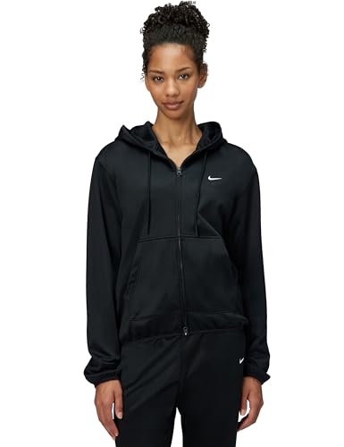 Nike Women's Fleece Pullover Hoodie - Medium Black/White Studio Sweatshirt