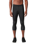 CW-X Men's Stabilyx 3/4 Compression Tights Large Black Activewear