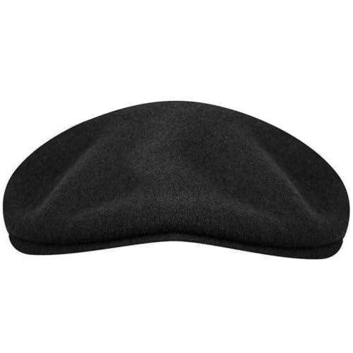 Kangol Wool 504 Flat Cap - Ivy Style Black
