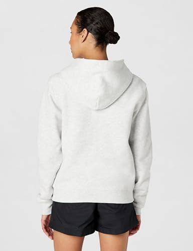 Nike Women's Full Zip Fleece Hoodie Medium Birch Heather/Black - Studio Comfort