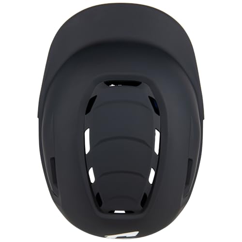 Baseball Batting Helmet with Jaw Guard - Matte Finish, X-Large, Black