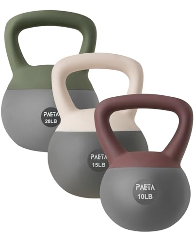 PAETA Soft Kettlebell 45lbs - Colorful Heavy Duty Floor-Friendly Home Workout