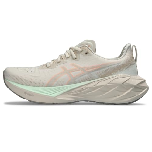 ASICS Women's NOVABLAST 4 Running Shoes Oatmeal Moonrock Size 10