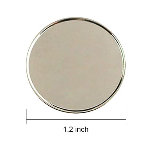 PINMEI Golf Ball Marker Blank Golf Markers Suit for Custom Printing, Pack of 10 (30mm)